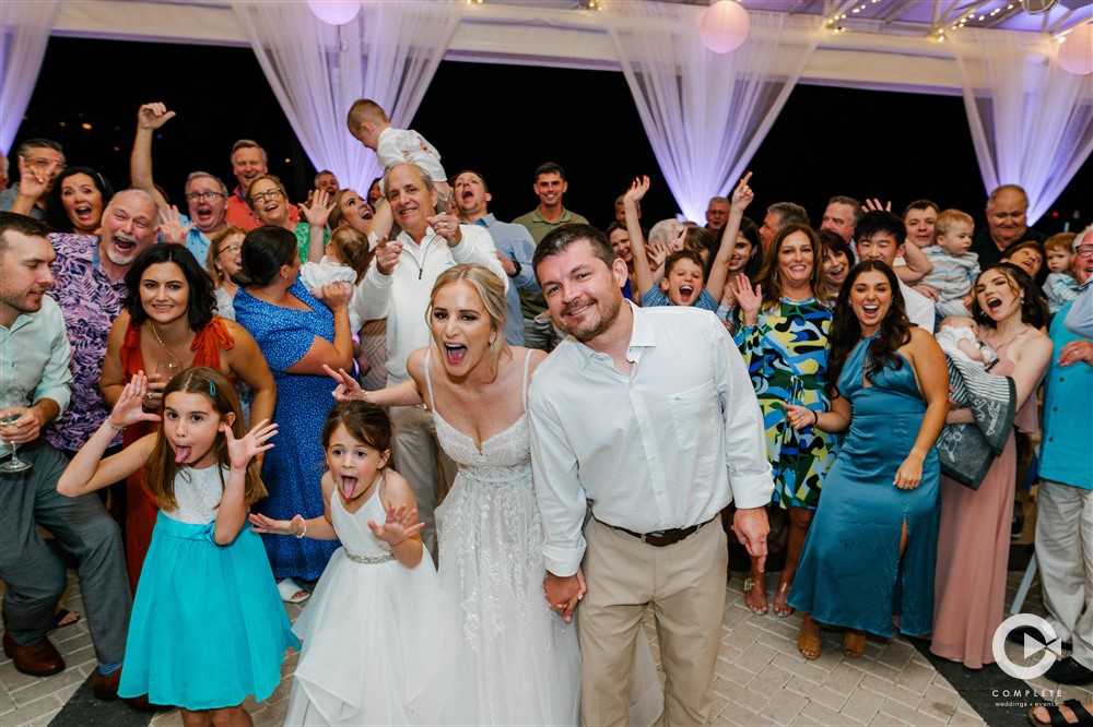 Longboat Key Club wedding reception celebration.