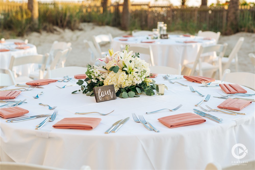 Zota Beach Wedding details.